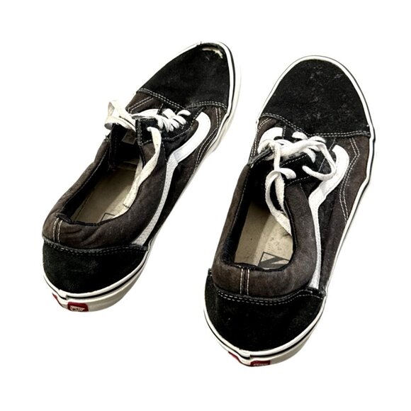 Vans Old Skool Black & White Skate Shoes US Mens 11 Canvas/Suede Low - Picture 5 of 9